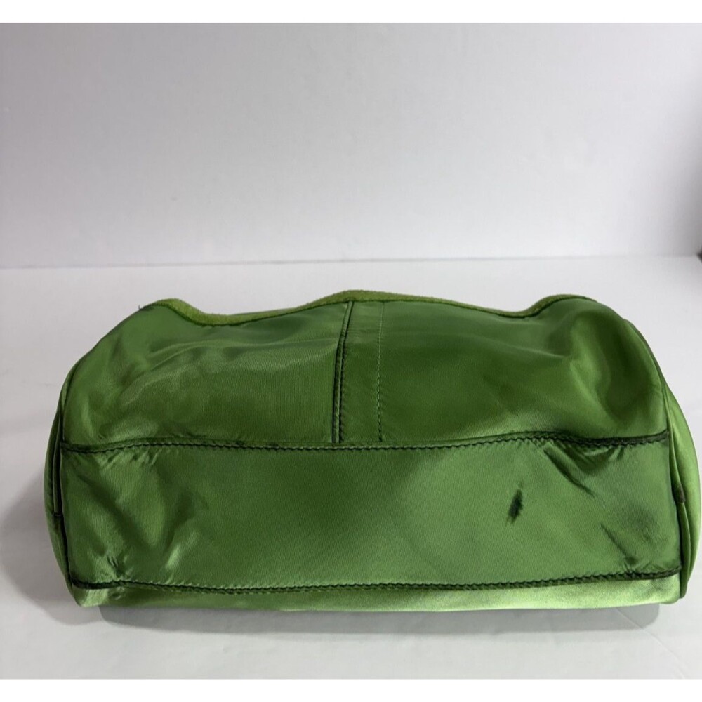 Coach Green Sateen / Leather trim Mini Barrel Bag Vintage 2006 RARE - Picture 13 of 14